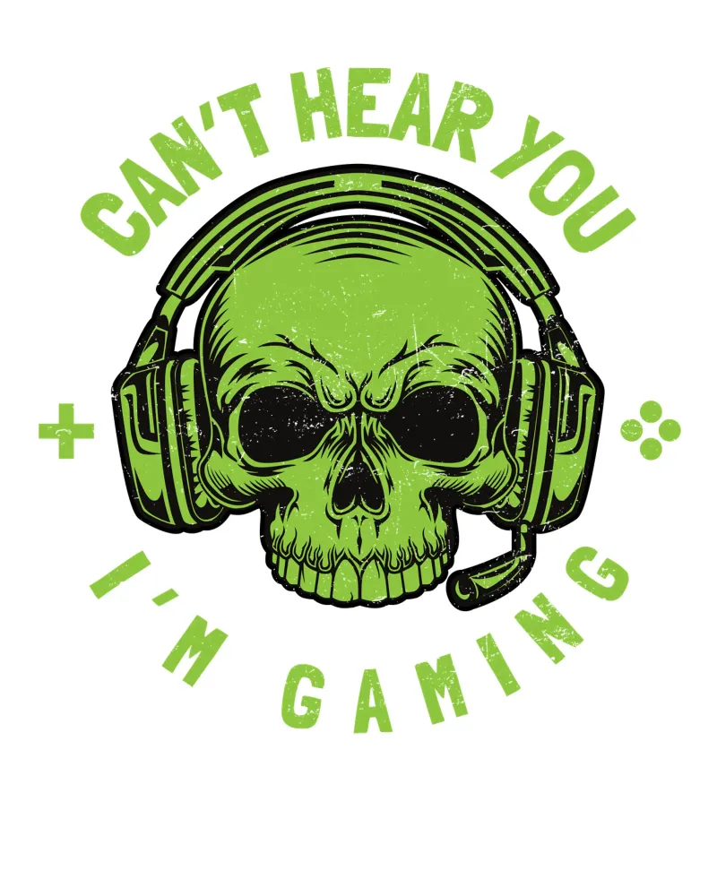 CAN'T HEAR YOU I'M GAMING pellicola backlit da edsonramosart