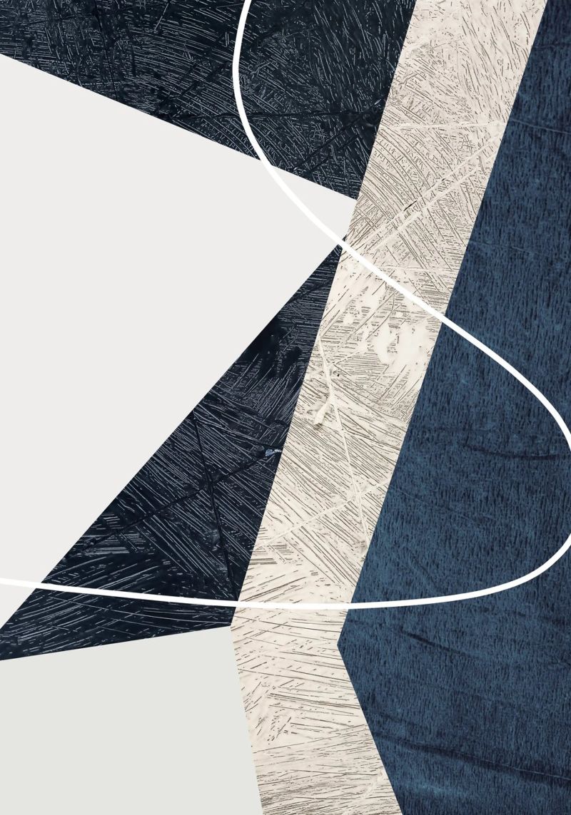 modern abstract art triangle pellicola backlit da vintageshop