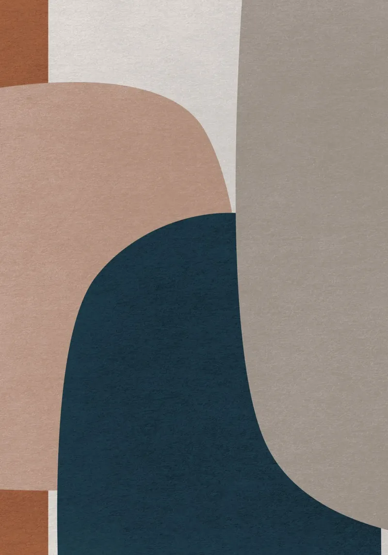 modern abstract art shapes carta hahnemühle da vintageshop