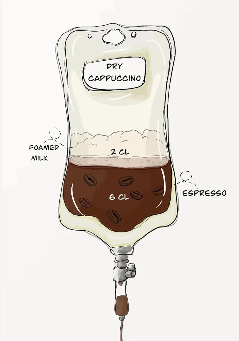 iv bag cappuccino poster con telaio in plastica da John C Labut