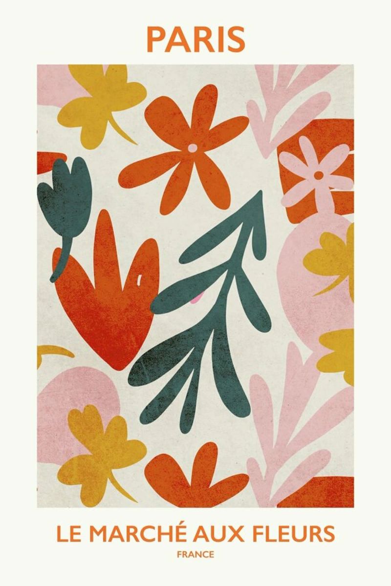 Le Marché aux Fleurs II poster de Pure
