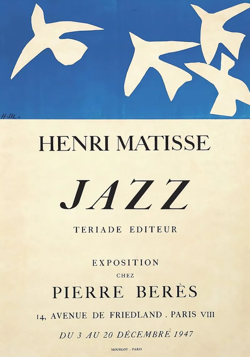 mostra matisse-tipografia poster con telaio in alluminio da sazkia art