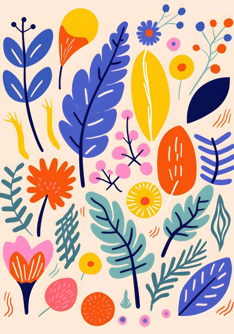 Leaves and flowers poster de LisaArtes