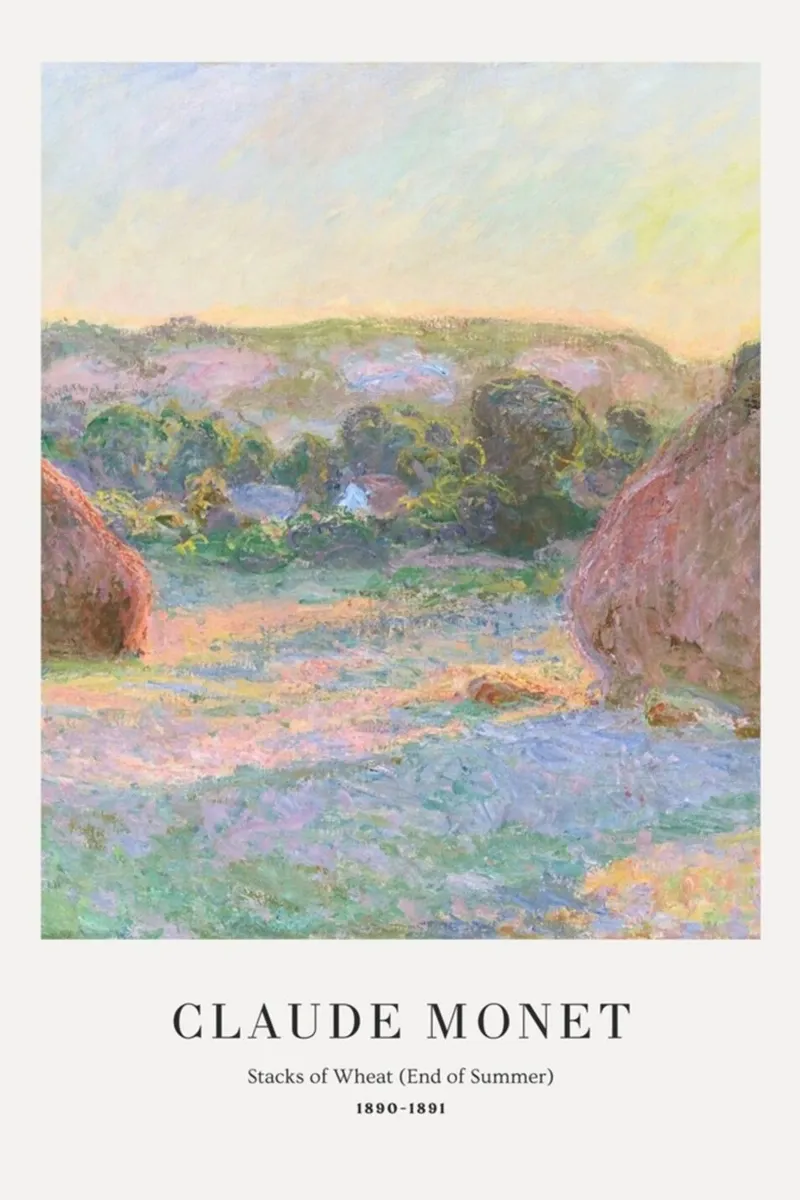 scena di fattoria di grano in campagna claude monet carta hahnemühle da belong shop