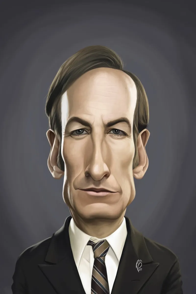 Bob Odenkirk pellicola backlit da Rob Art | Illustration