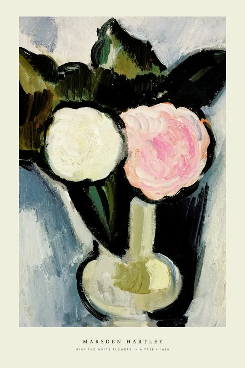 Hartley - Pink And White Flowers In A Vase poster da Vintage by JUNIQE
