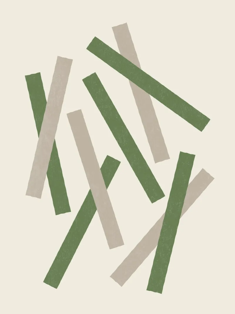 Linee disallineate - Verde pellicola backlit da MoonlightPrint