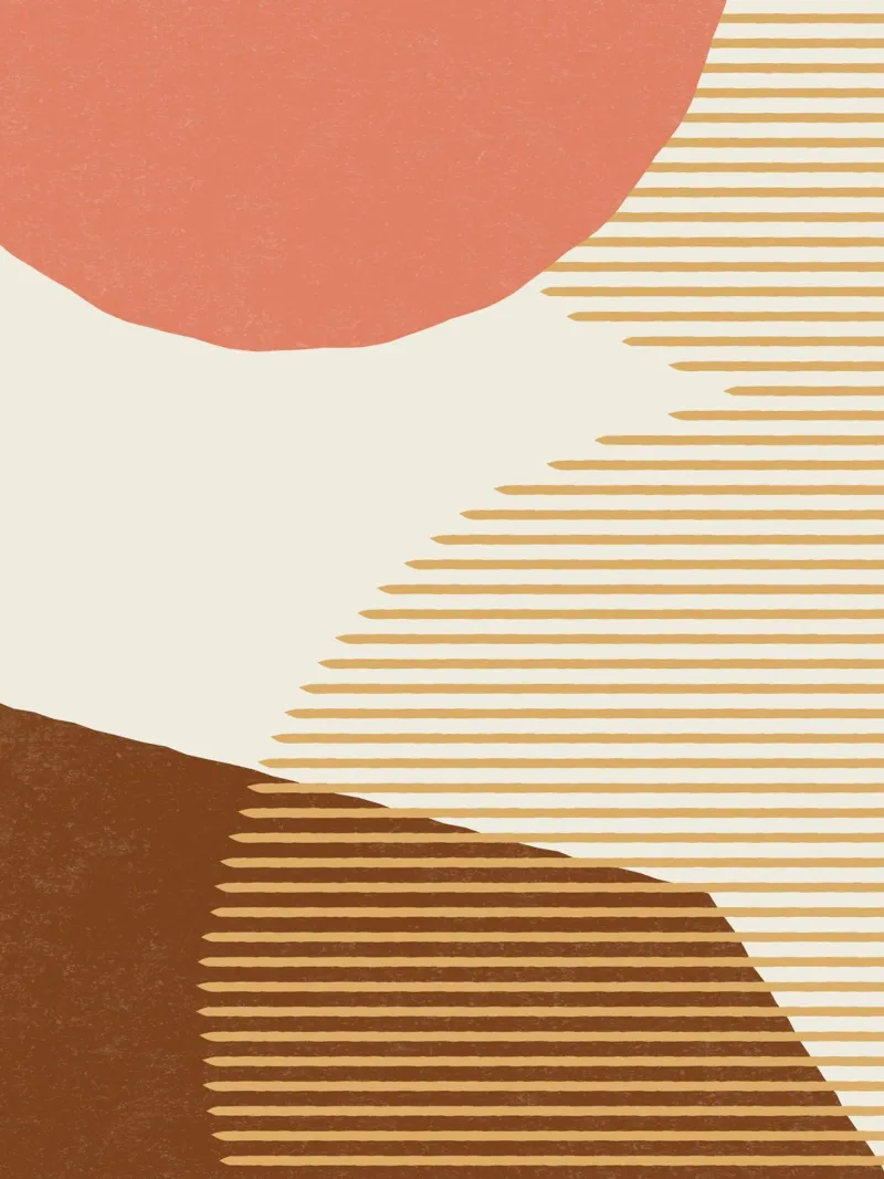 Linee Colore Forme - Rosa Oro Marrone pellicola backlit da MoonlightPrint