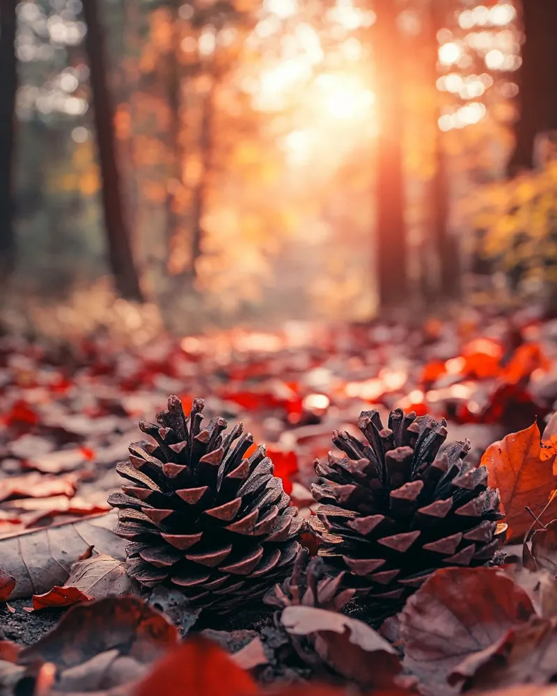 Herbst-Vibes Leinwand mit Schattenfugenrahmen von PhotoVibe Decor