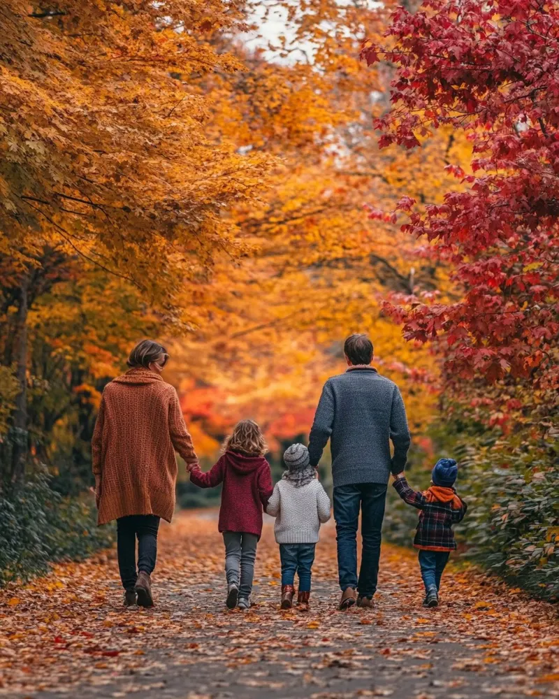 Herbst-Vibes Leinwand mit Schattenfugenrahmen von PhotoVibe Decor