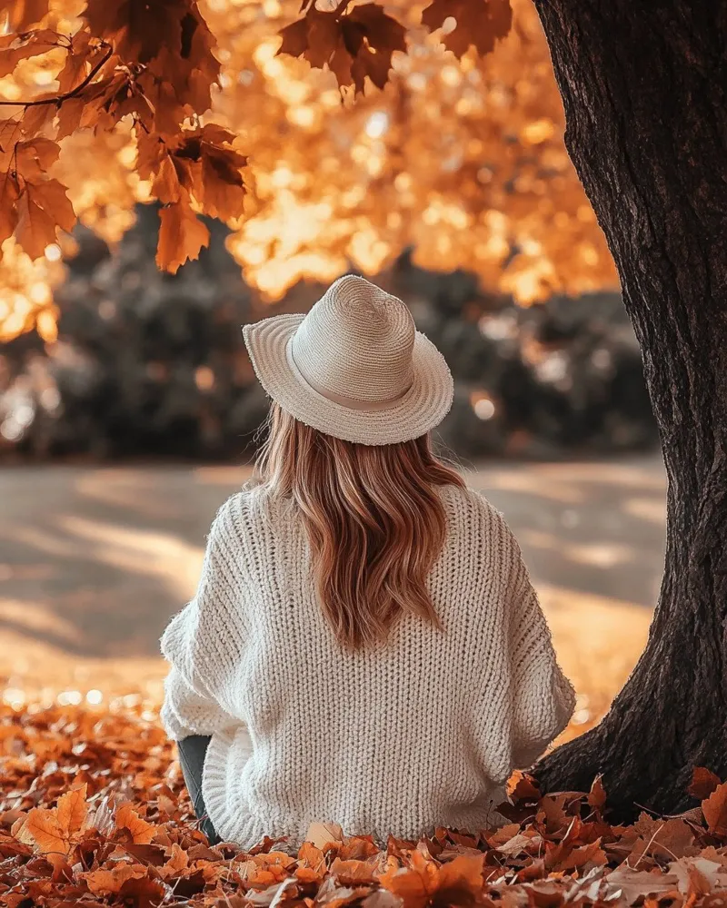 Herbst-Vibes Leinwand mit Schattenfugenrahmen von PhotoVibe Decor