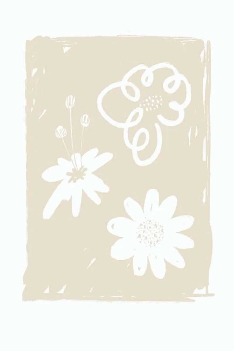 Wildflowers Beige forex plate by Graphite