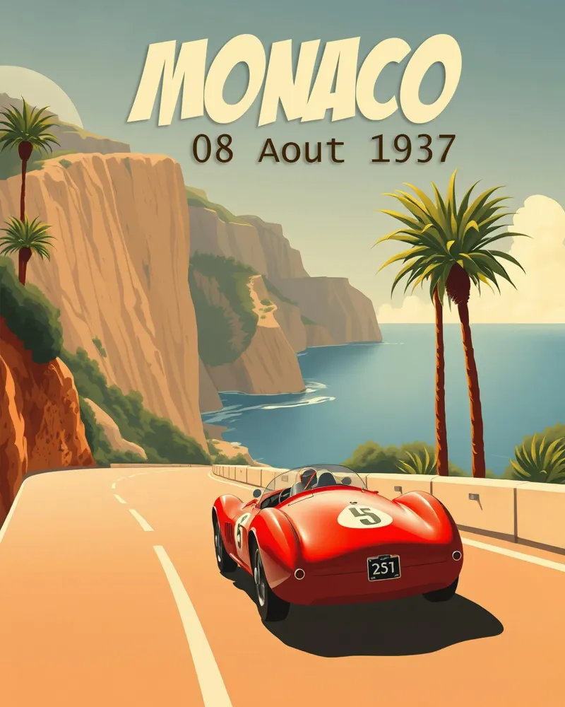 Gran Premio classico di Monaco pellicola backlit da HicksShop