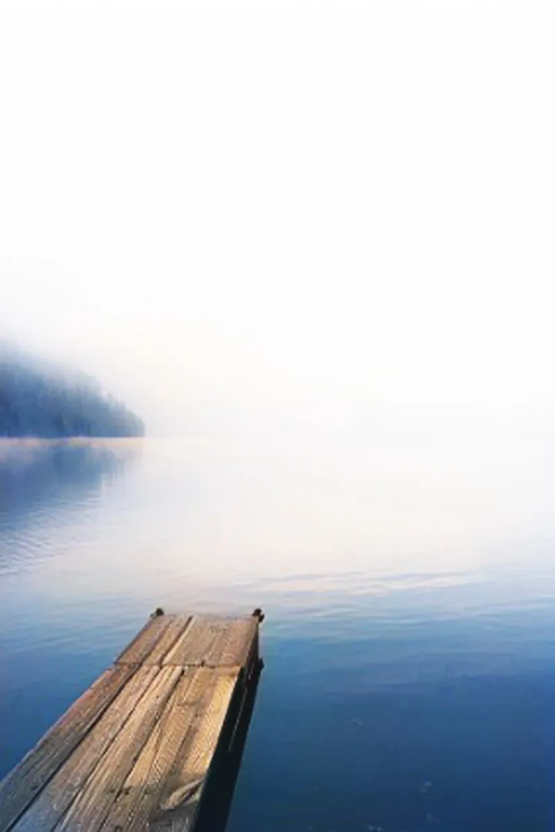 Boat Dock on Lake Photography alu-dibond by rapunsell