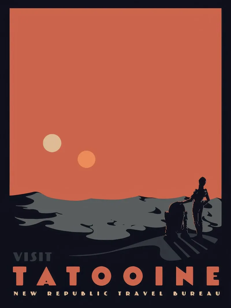 Tatooine besuchen Acryl-Glas von Beauty wall