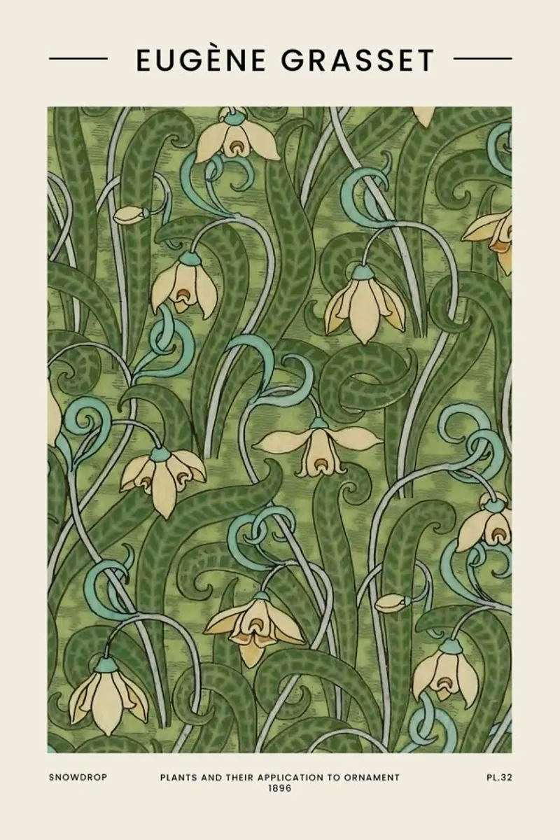 Grasset - Snowdrop II pellicola backlit da Vintage by JUNIQE