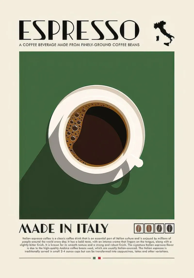 caffè espresso carta hahnemühle da Beauty wall