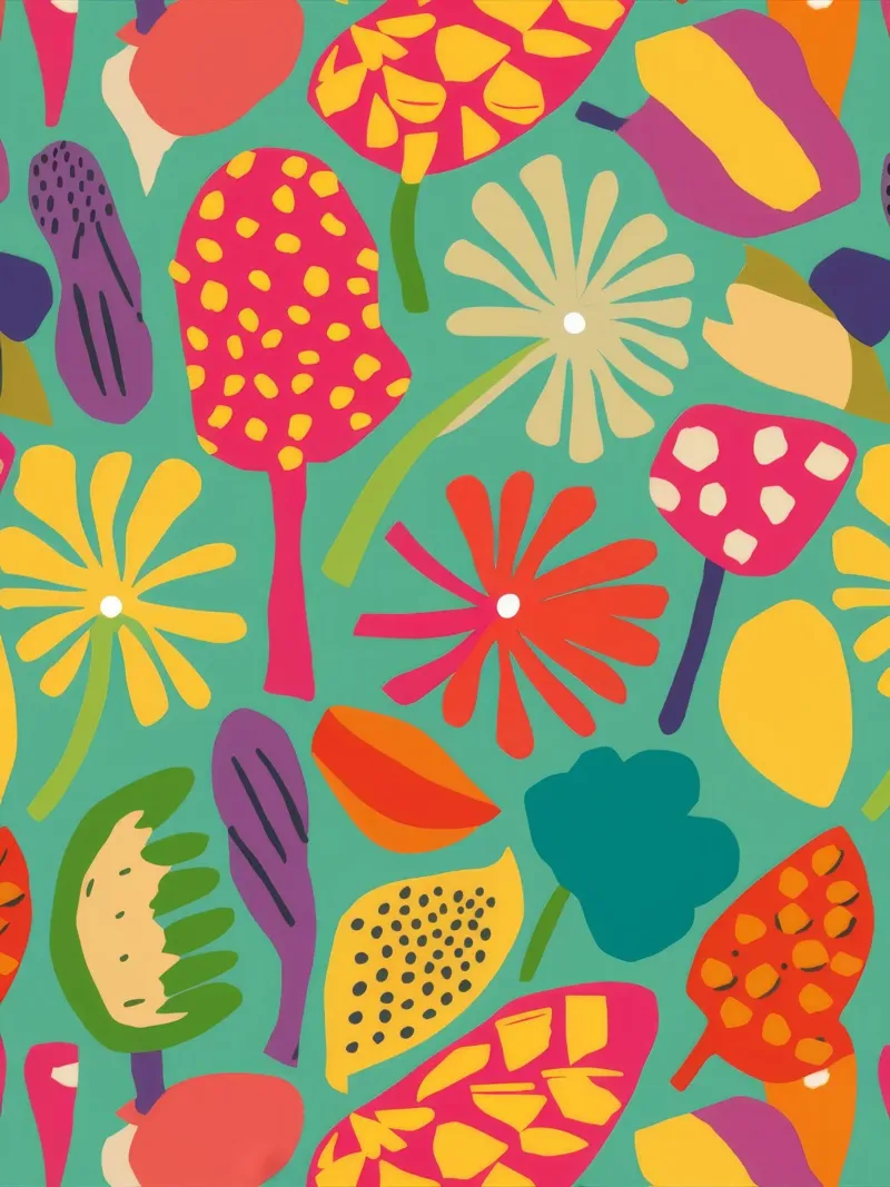 Funky Floral Fiesta acrylic glass by Haven Mirage
