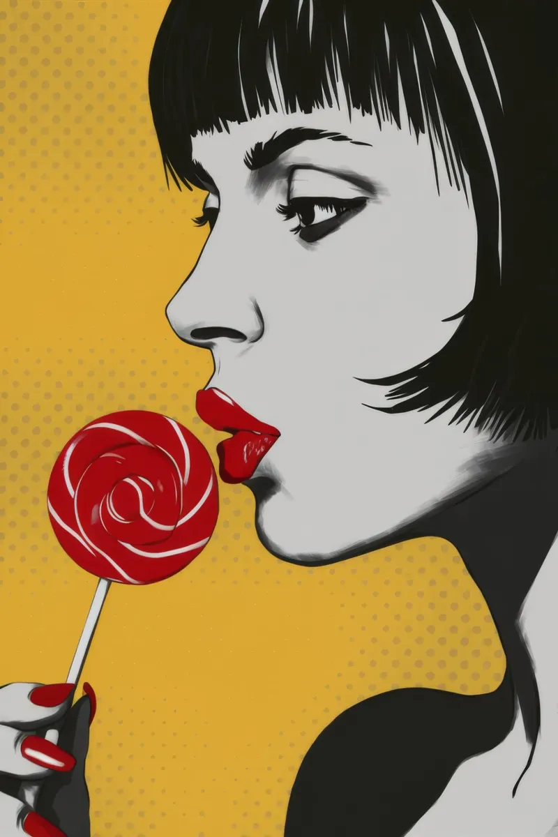 Lollipop Gaze Noir pellicola backlit da Paez Harmony