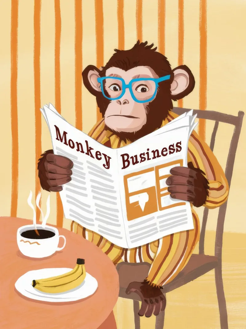 Notizie su Monkey Business pellicola backlit da Paez Harmony