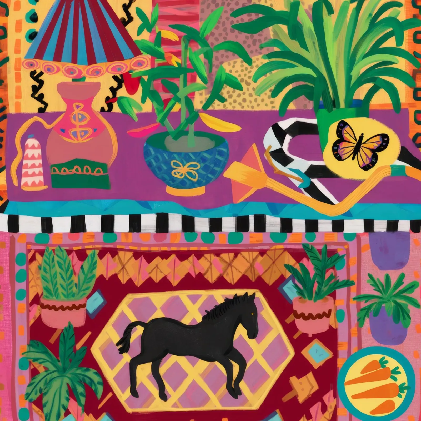 Reitwandteppich Traum Poster von Paez Harmony