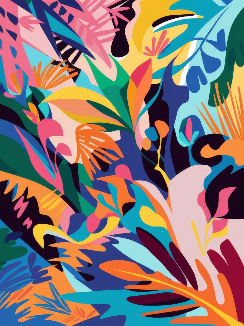 Jungle Abstraction Splash poster by Haven Mirage