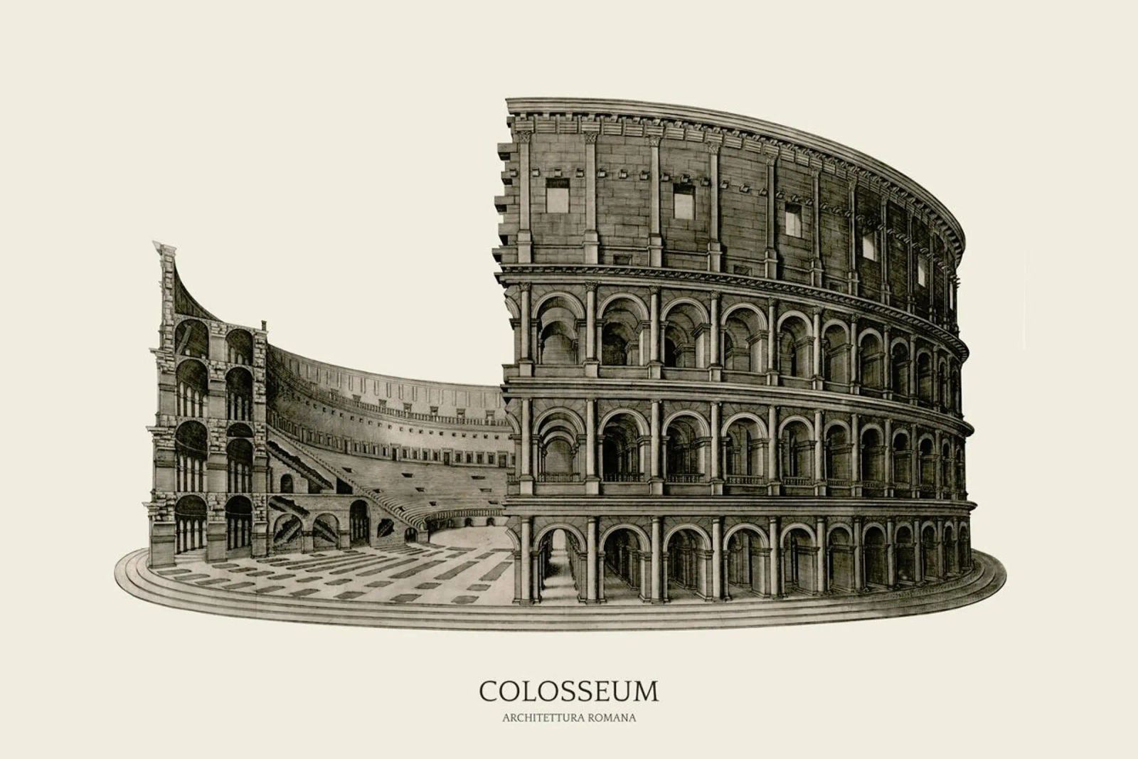 Colosseum poster de Vintage by JUNIQE