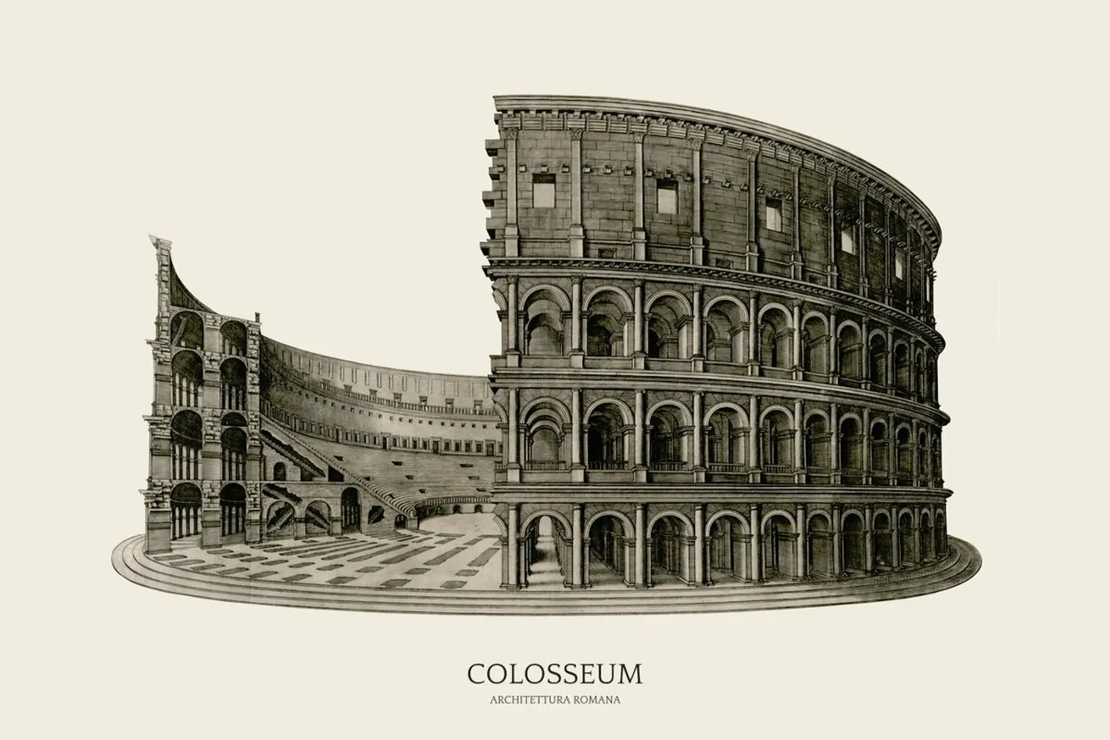 Colosseum Hahnemühle von Vintage by JUNIQE