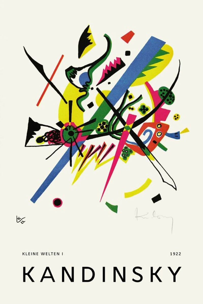Kandinsky - Kleine Welten I poster van Vintage by JUNIQE