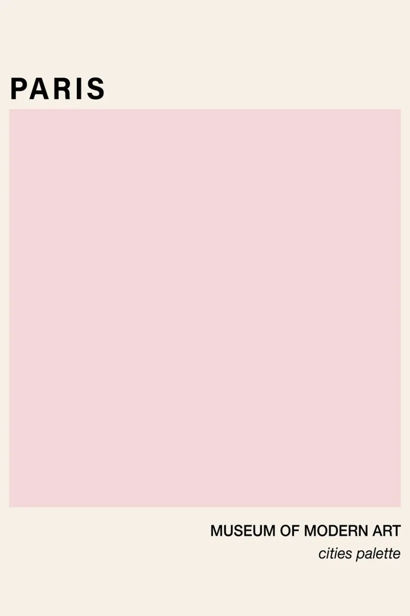 Pink Paris Minimalist Art pellicola backlit da GraceDigitalArtCo