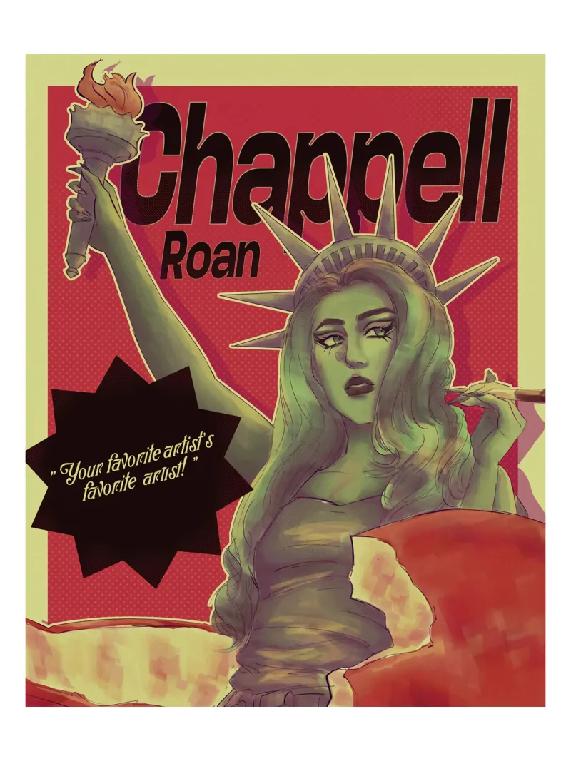 Iconic Liberty Chappell Roan Poster acrylic glass by ardala guller
