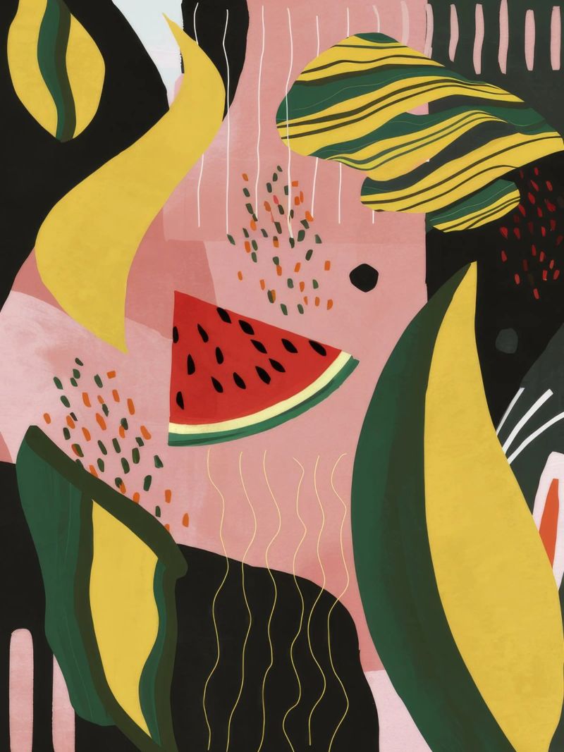 Abstract Watermelon Pop poster by Paez Harmony