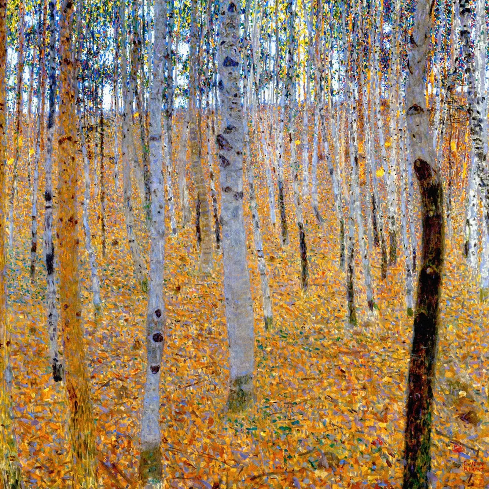 Beech Grove I - Gustav Klimt alu dibond de Show Art