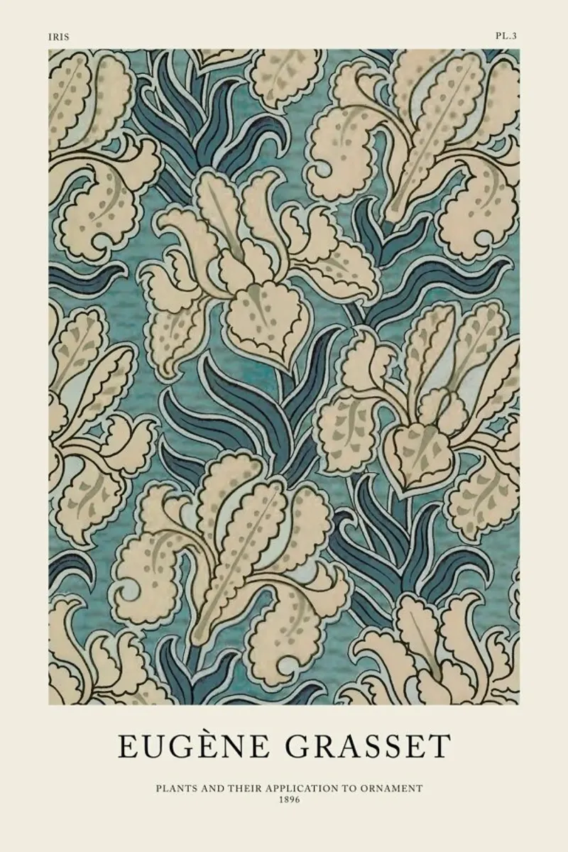 Grasset - Iris 3 pellicola backlit da Vintage by JUNIQE