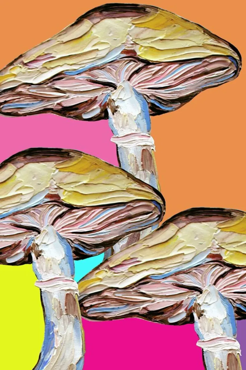 Psychedelic Mushrooms pellicola backlit da Alice Straker
