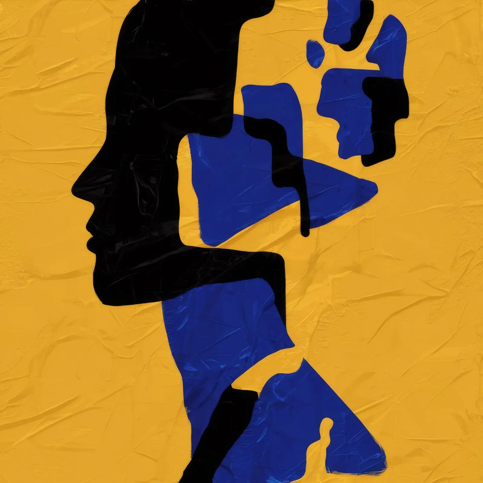 Muse fragmentée Jaune hahnemühle de Lumie Layers