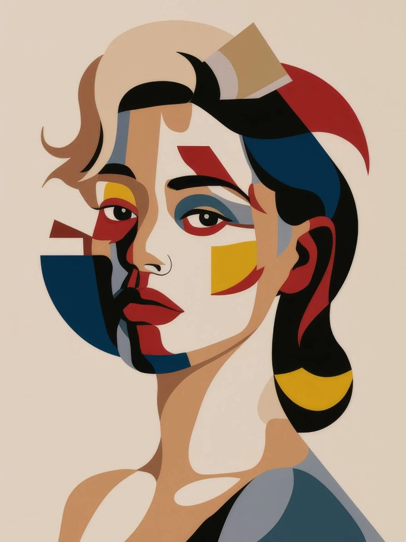 Painted Muse Gaze poster by Lumie Layers