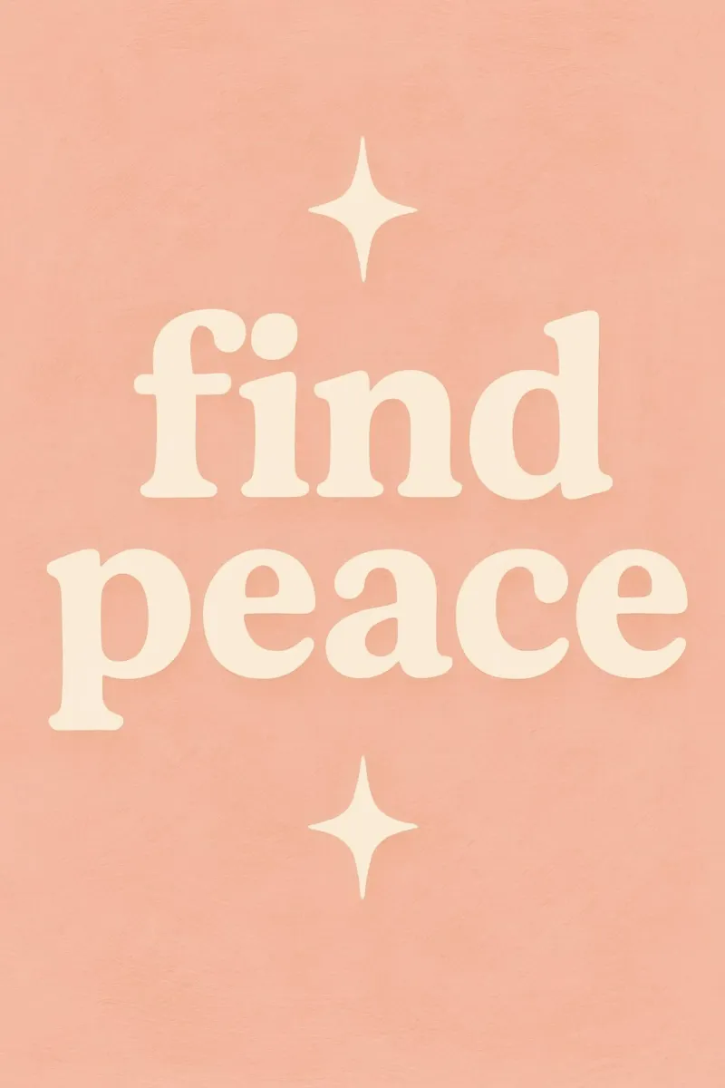 Find Peace (Apricot) pellicola backlit da treechild