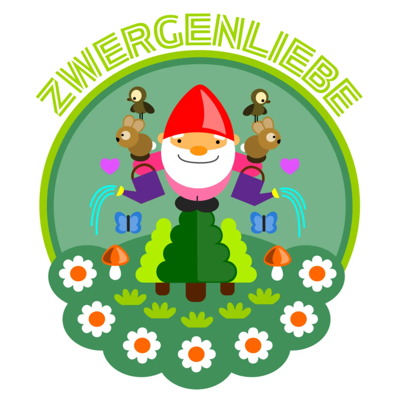 zwergenliebe poster con telaio in alluminio da fummelhummel