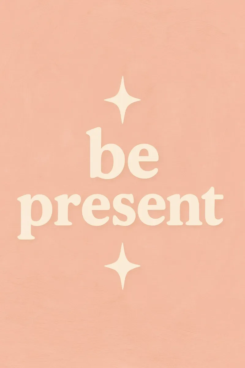 Be Present (Apricot) poster da treechild