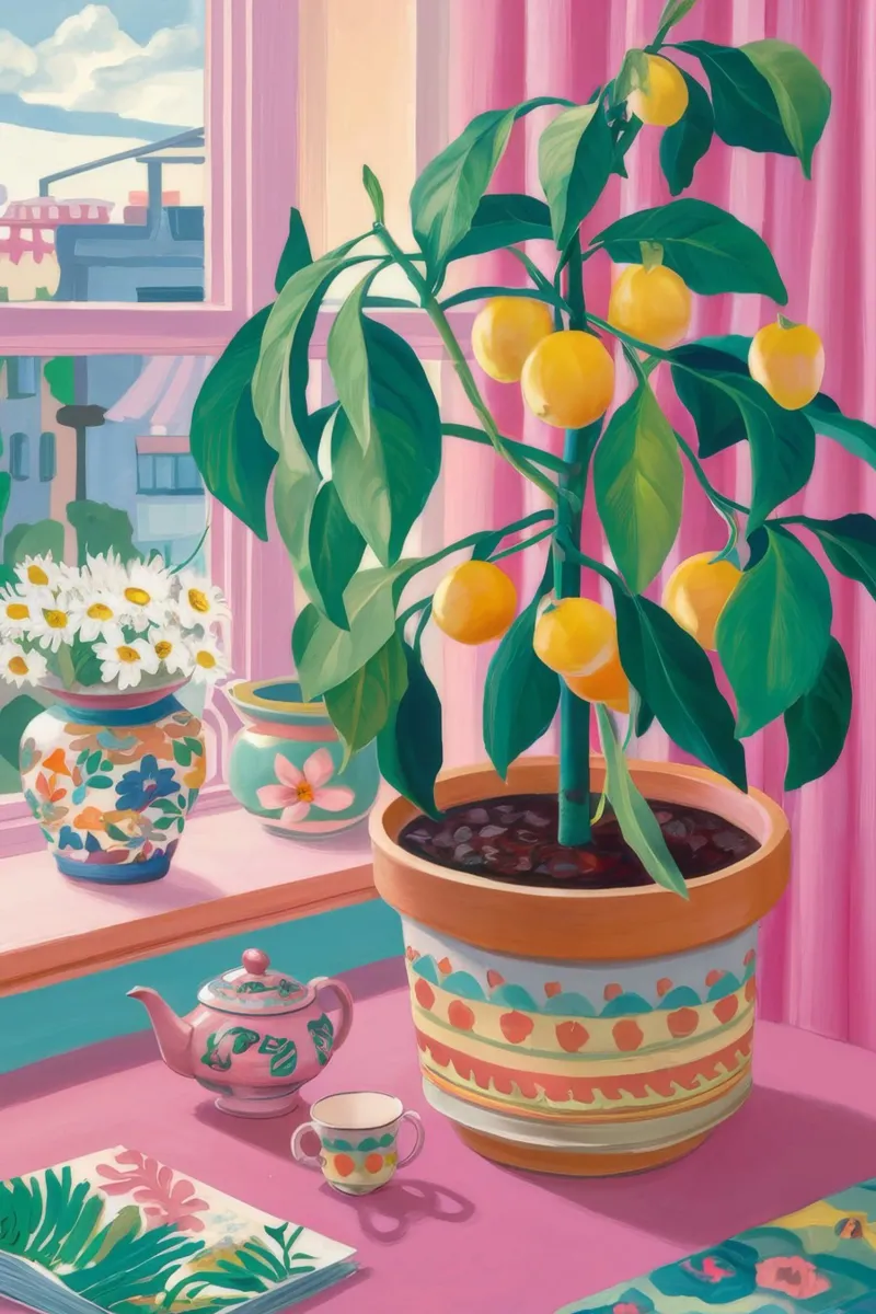 Window Garden Room poster by Lumie Layers