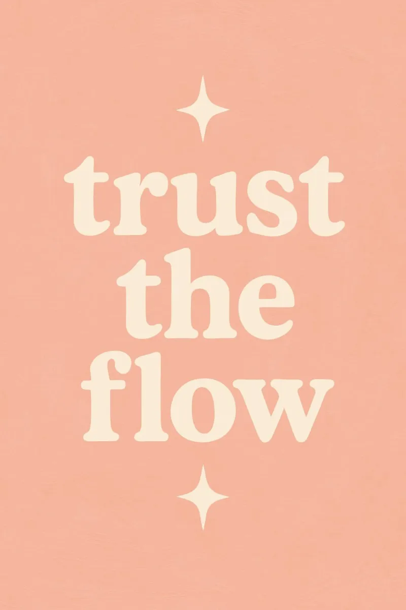 Trust The Flow (Apricot) pellicola backlit da treechild
