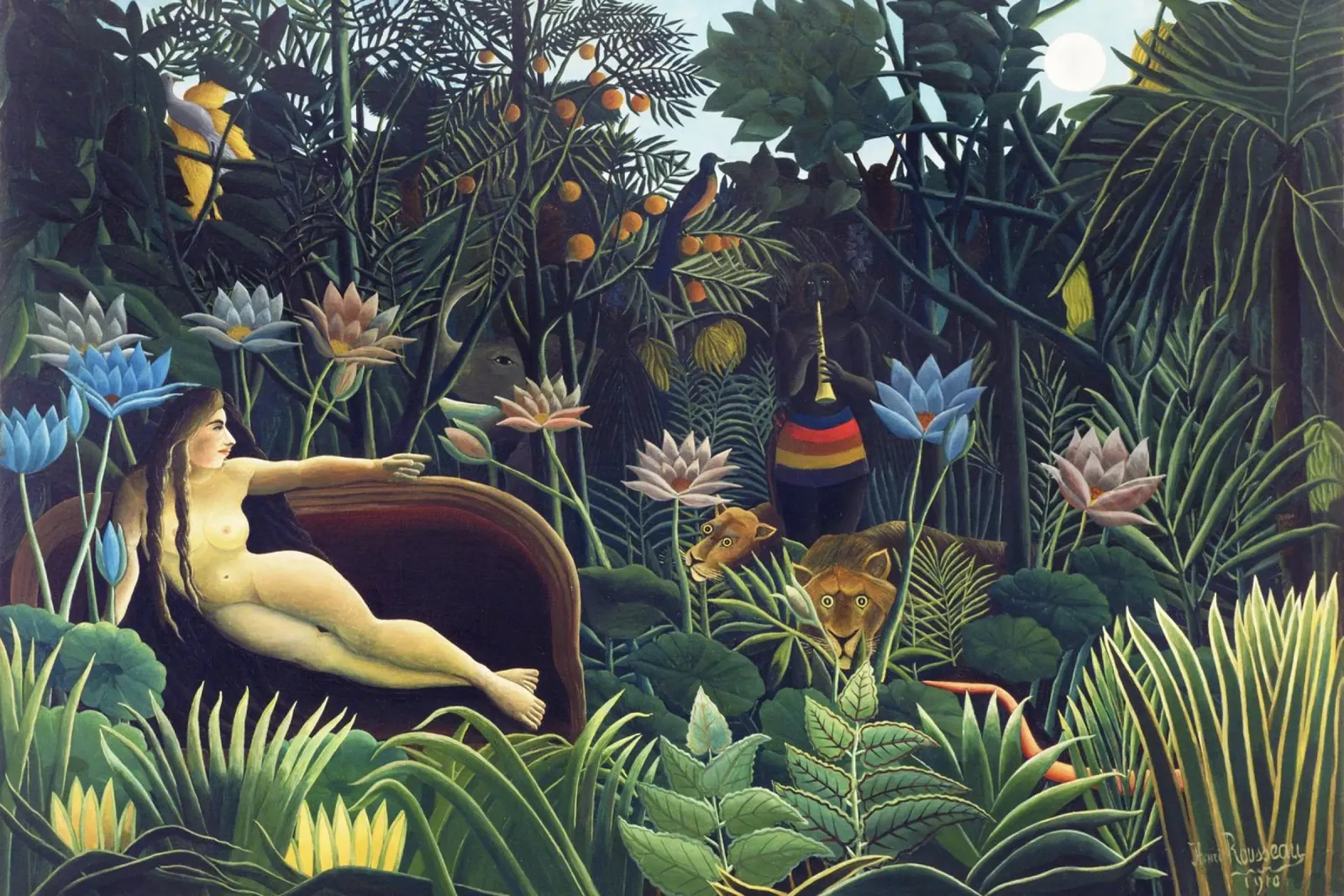 Il sogno di Henri Rousseau (1910) pellicola backlit da Classic Art Prints