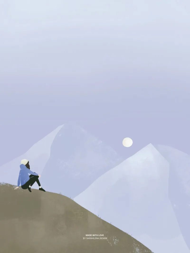 MOUNTAIN GIRL acrylic glass by sarahlenadesign