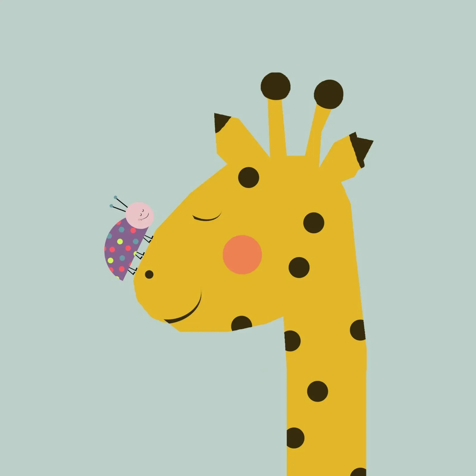 Freunde - Giraffe-Käfer plexiglass da maramirage