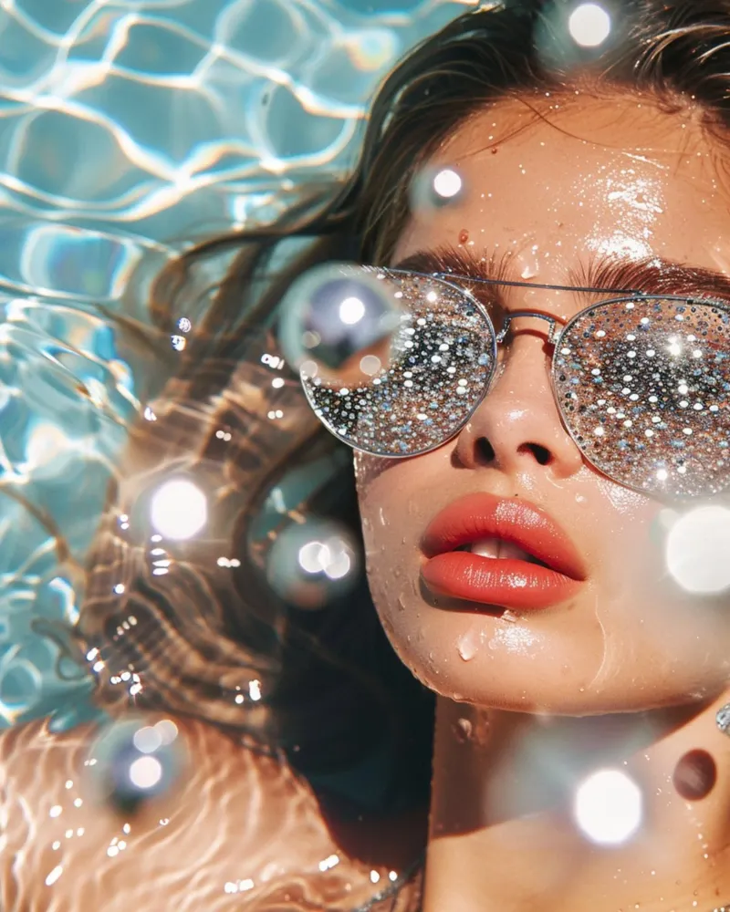 Aqua Glow poster da PhotoVibe Decor