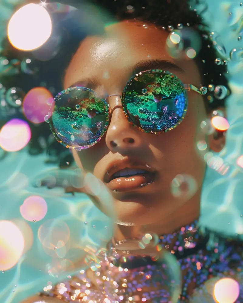 Aqua Glow poster da PhotoVibe Decor