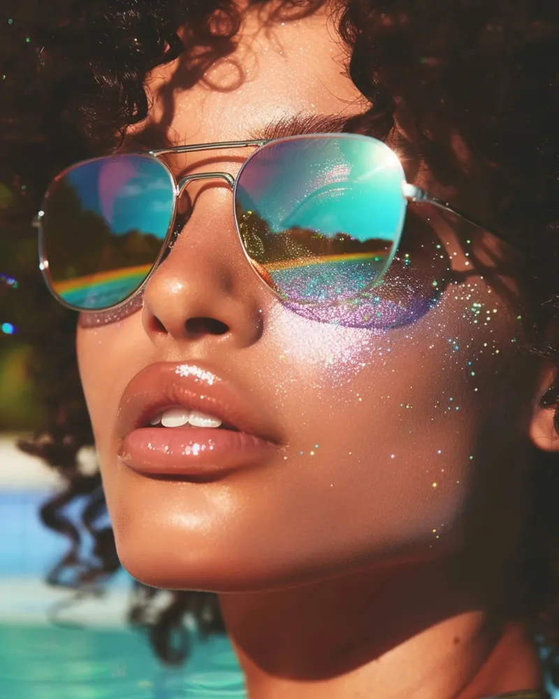 Aqua Glow poster da PhotoVibe Decor