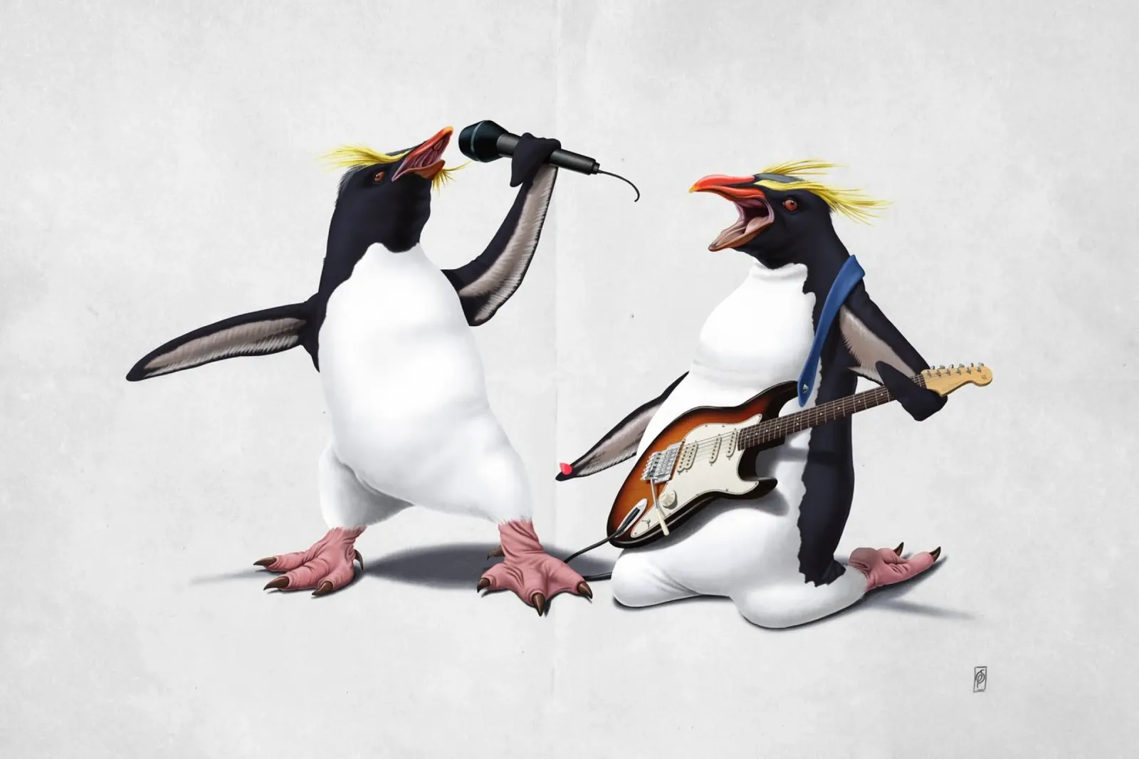Rock (Wordless) pellicola backlit da Rob Art | Illustration