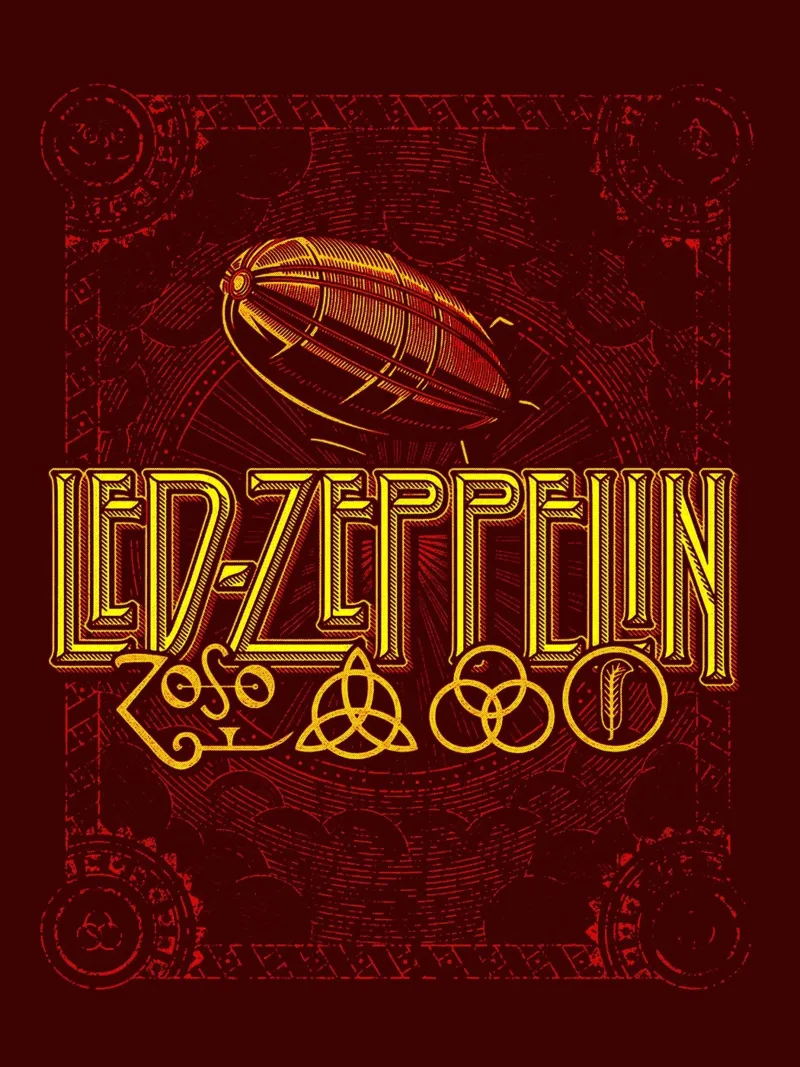 Led Zeppelin Band Art pellicola backlit da vanhesling